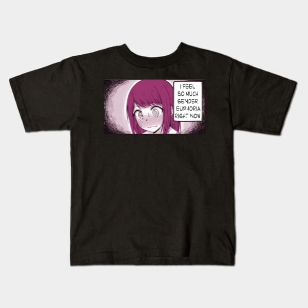 gender euphoria (trans) Kids T-Shirt by remerasnerds